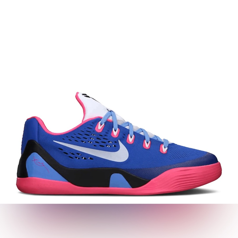 🏀 RARE LIMITED EDITION Nike Kobe 9 EM GS “Hyper Pink ” Cobalt Edition size 7Y 🏀